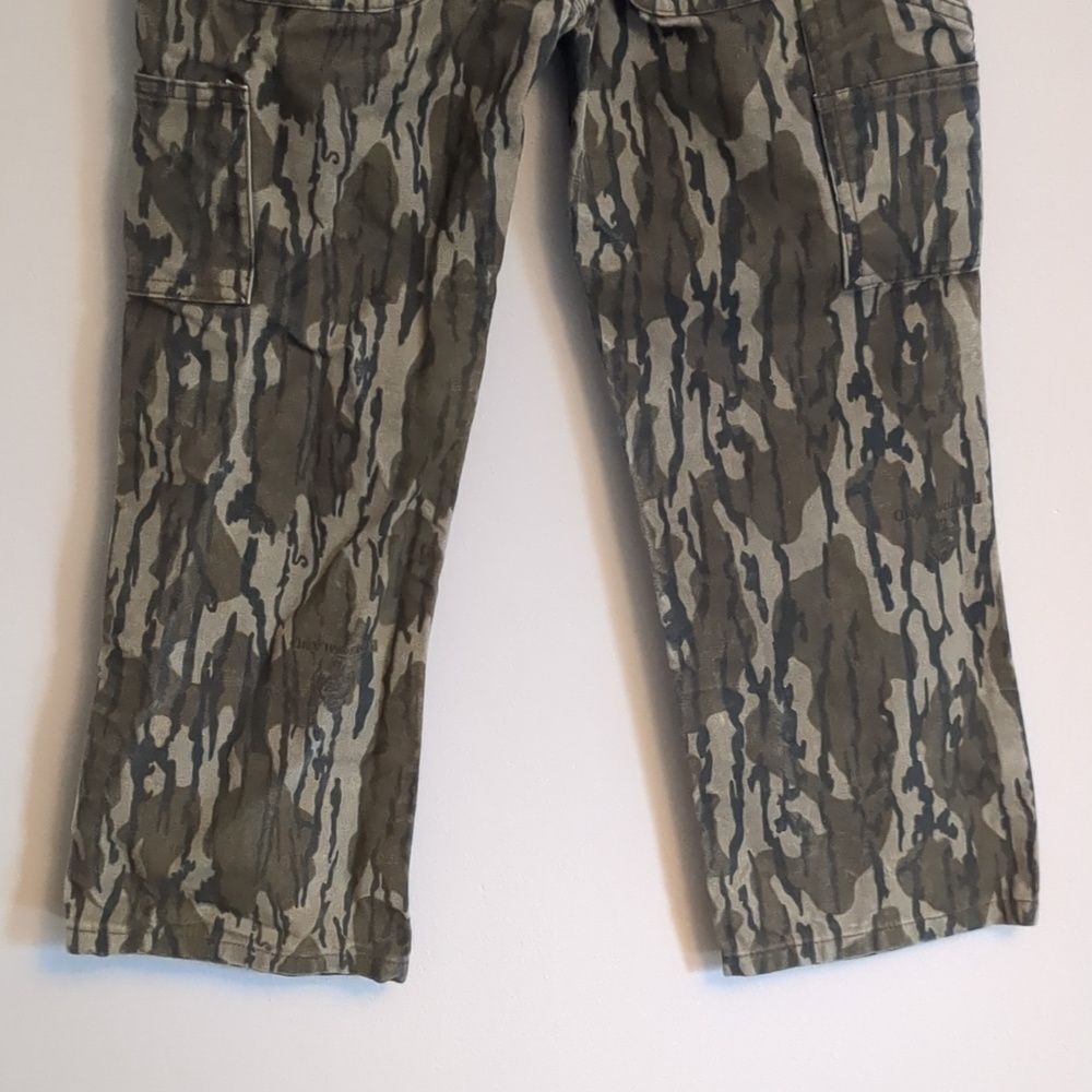 Carhartt Boys Bottomland Camo Green Black Cargo Carpenter Pants - Size 8 - Picture 11 of 13